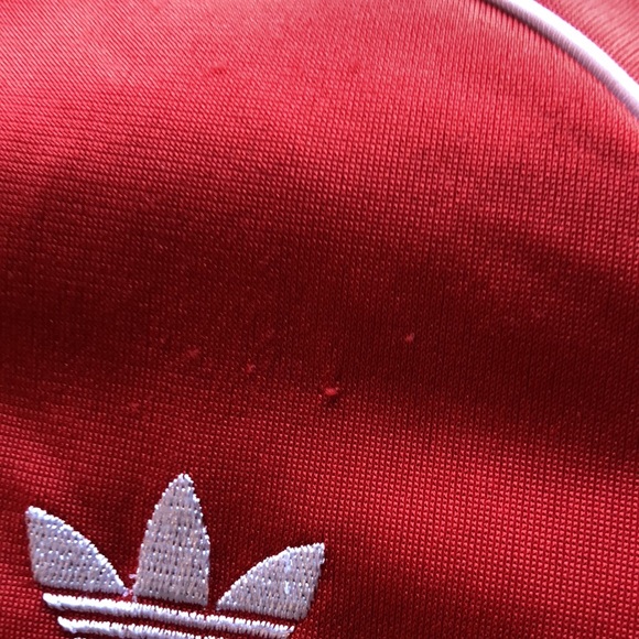 adidas Originals Track Jacket-Red Size Large - Picture 7 of 7